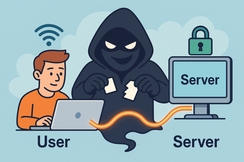 What is a man in the middle attack?