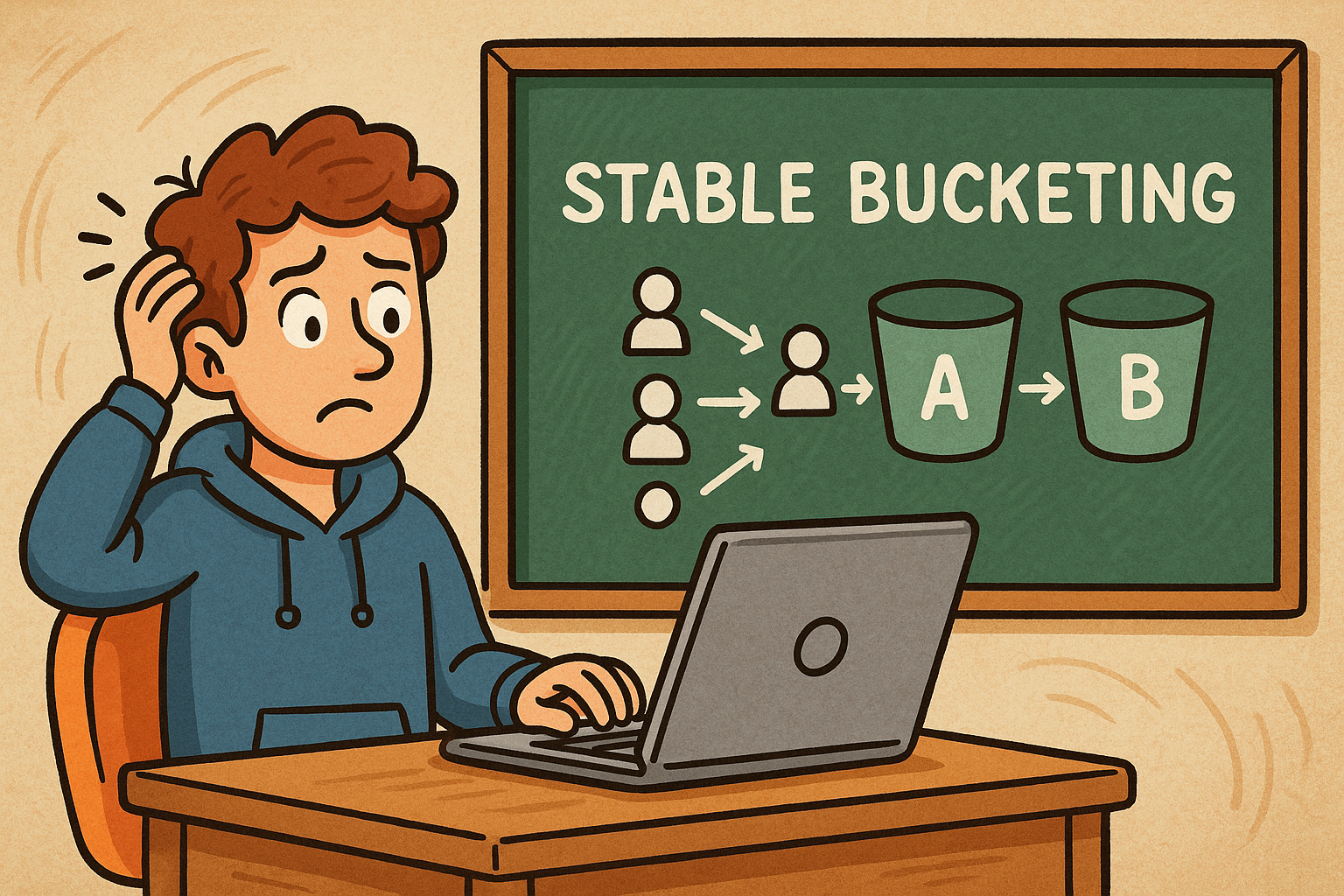 Stable Bucketing in A/B Testing